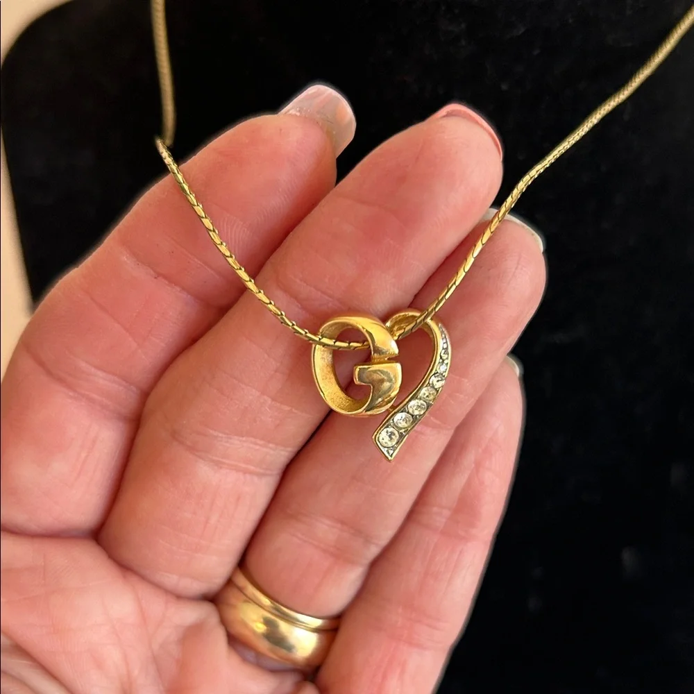 Givenchy Gold Intertwined Heart Necklace - Picture 3 of 9